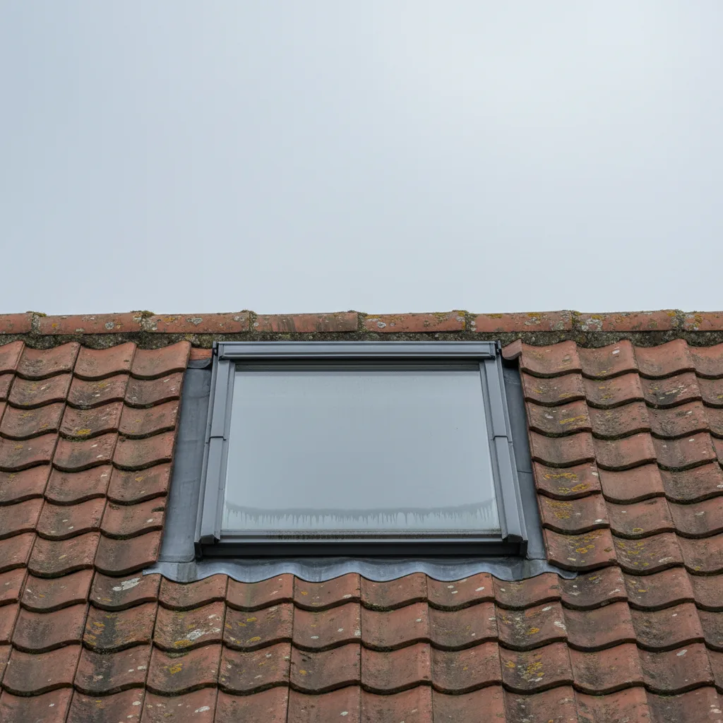 Misted sealed unit being replaced in a flat roof
