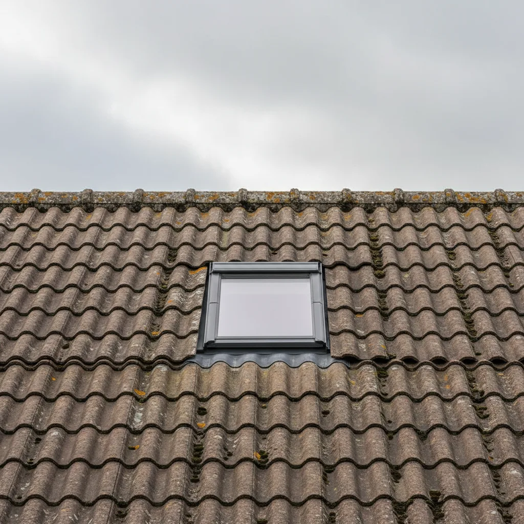 VELUX roof window in a daylit loft room